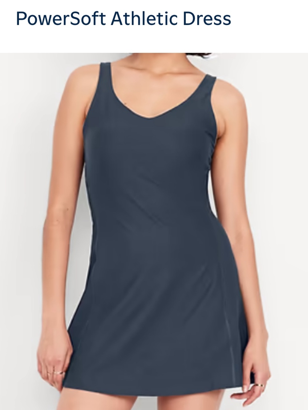 Old Navy Dusk Navy Blue V-Neck Sleeveless Mini Dress